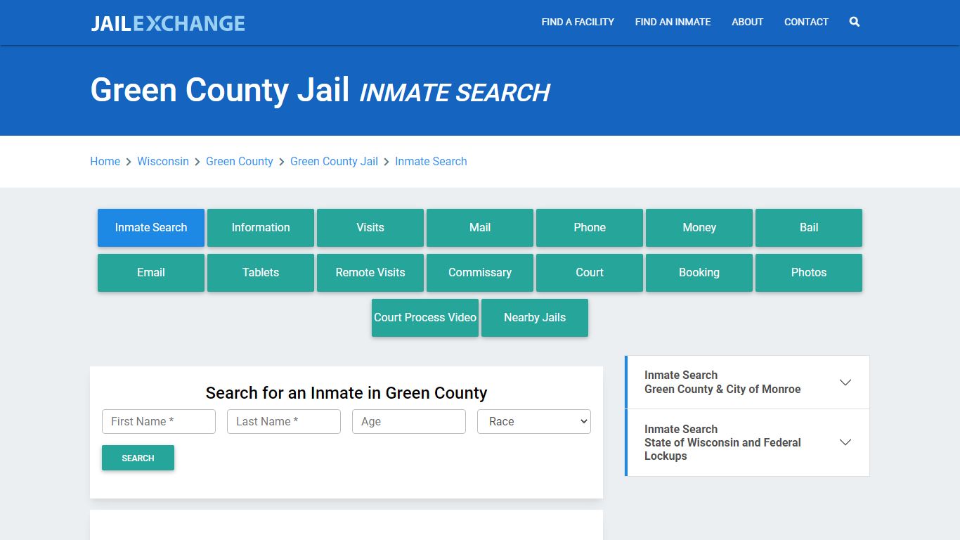 Green County Jail, WI Inmate Search: Roster & Mugshots